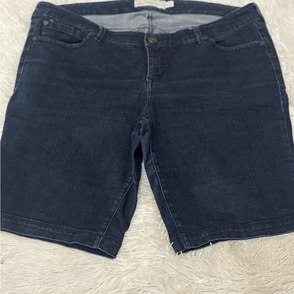 Torrid Blue Jean Shorts with Polished Finish